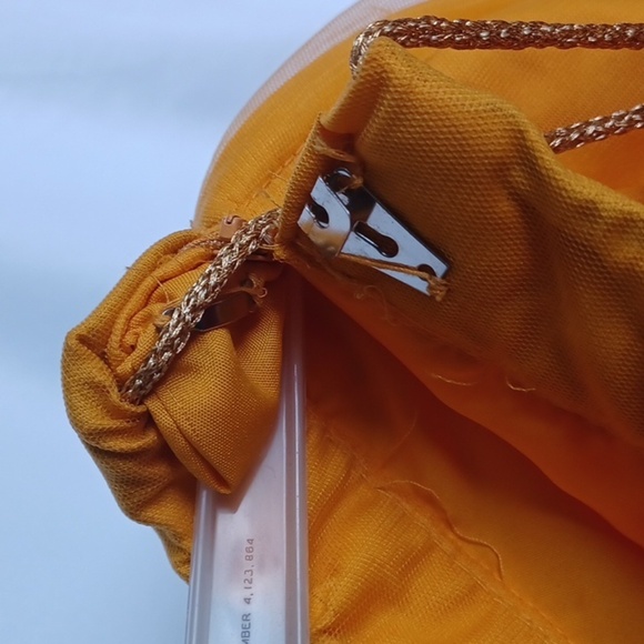 Embroidered Yellow Floral Lehenga Skirt Indian Wedding Bollywood Ethnic - Picture 5 of 5